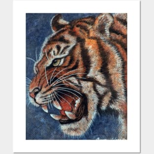 Tiger head Posters and Art